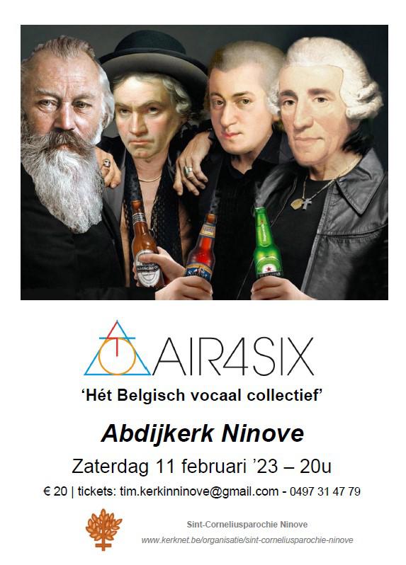 Concert Air4Six - Abdijkerk Ninove - 11 februari 2023 © Tim Van Nieuwenhove