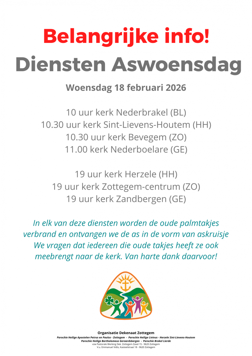 Vieringen Aswoensdag © Emmanuel Vidts