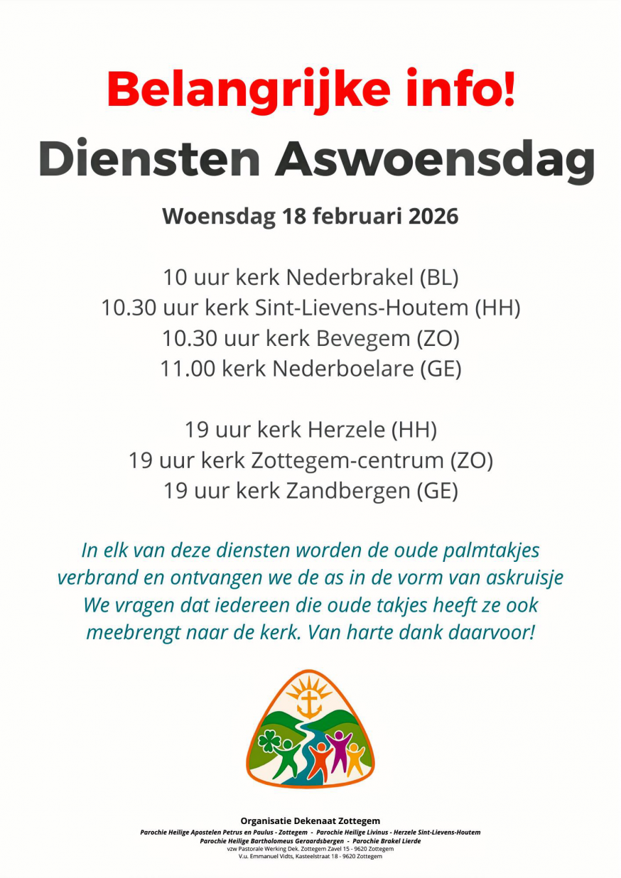 Affiche Aswoensdag © Emmanuel Vidts