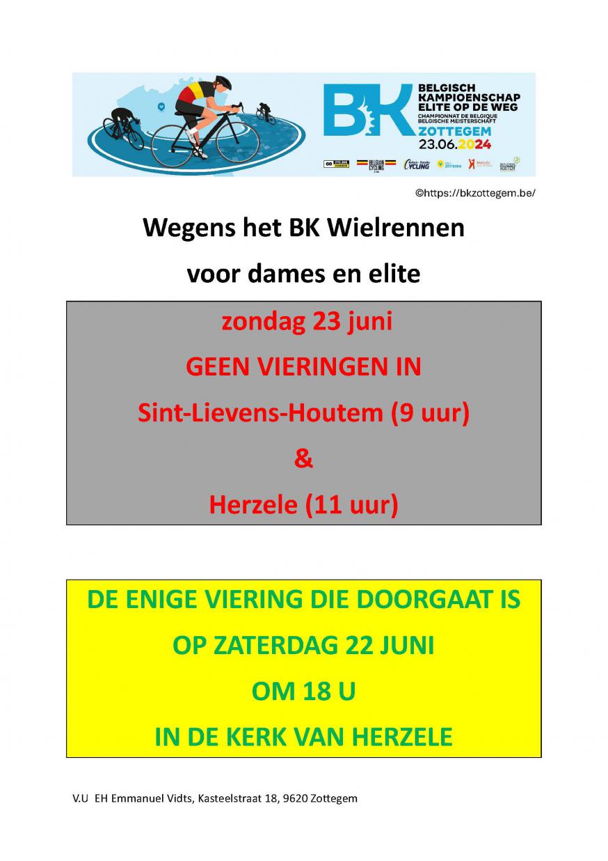 Geen vieringen 