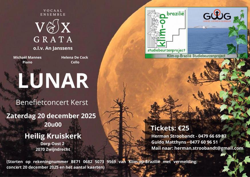 Lunar - Benefietconcert © Klimop Brazilië
