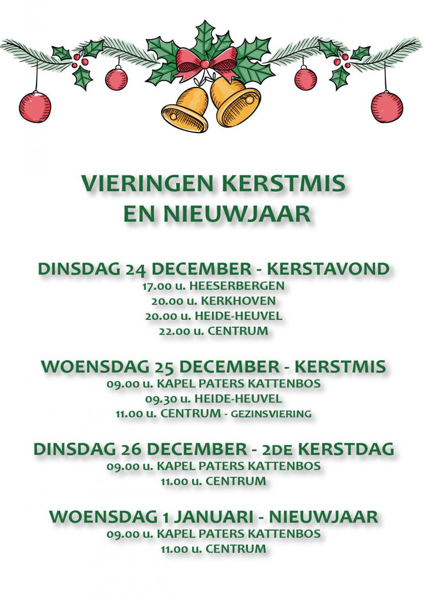 Vieringen kerstmis 2024 