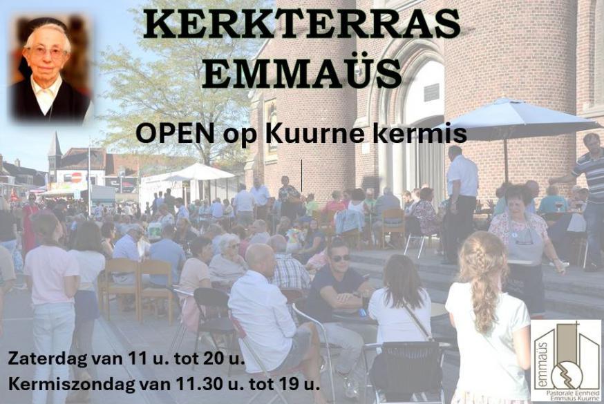 Kerkterras Sint-Michielskerk © P.E. Emmaüs Kuurne