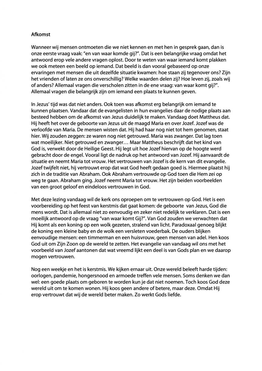 Gedachte op zondag © PEM