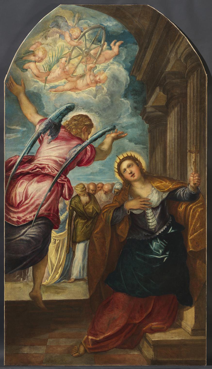 Het altaarstuk ‘De Heilige Catharina‘ van Tintoretto. © Rubenshuis Het altaarstuk ‘De Heilige Catharina‘ van Tintoretto. © Rubenshuis