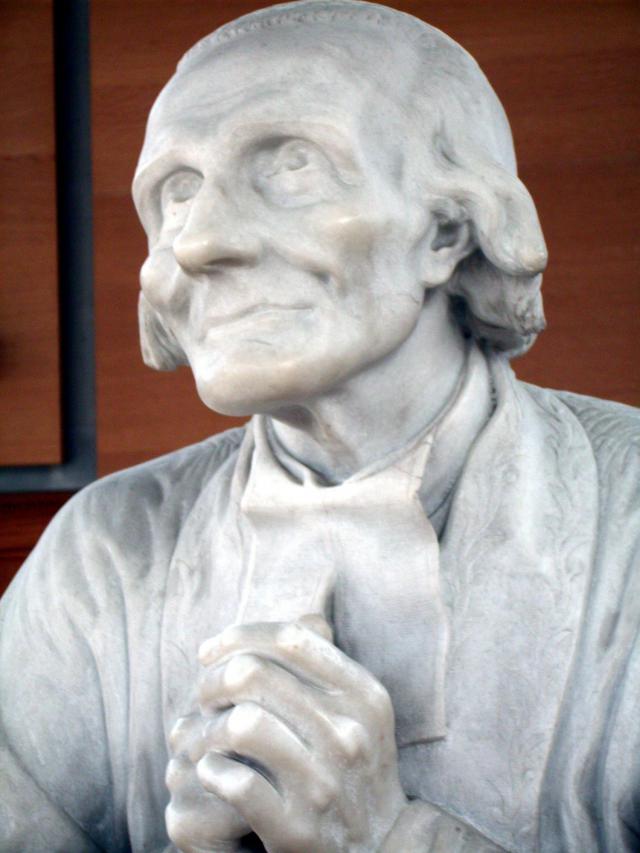 Een beeld van Jean-Marie Vianney uit 1867, enkele jaren na zijn dood. © Wikipedia / Andreas König 