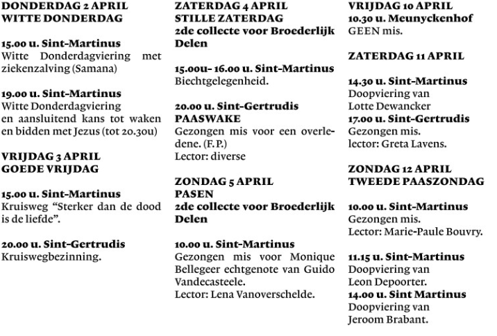 Vieringen april1 © p.e.sint-maarten