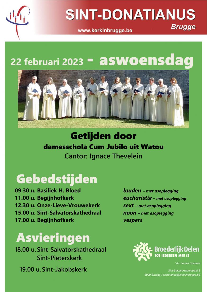 Aswoensdag 2023 © pastorale eenheid  Sint-Donatianus Brugge