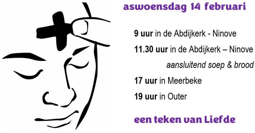 Aswoensdagvieringen in groot Ninove - 2024 © Alexander Vandaele