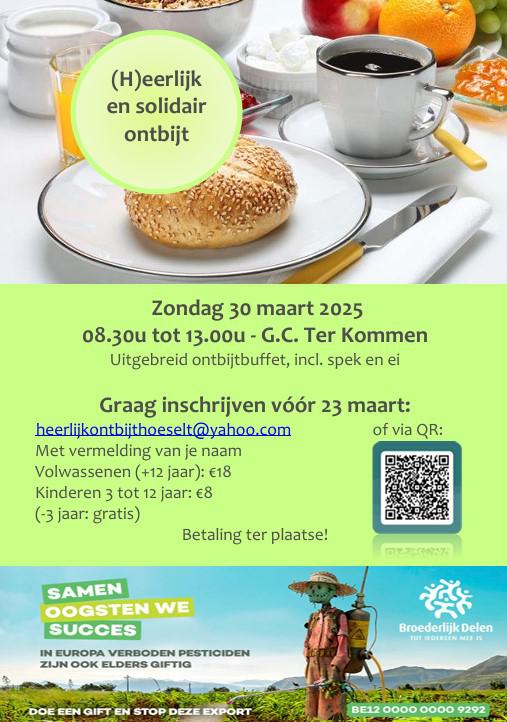 Ontbijt Broederlijk Delen © M. Schilperoord