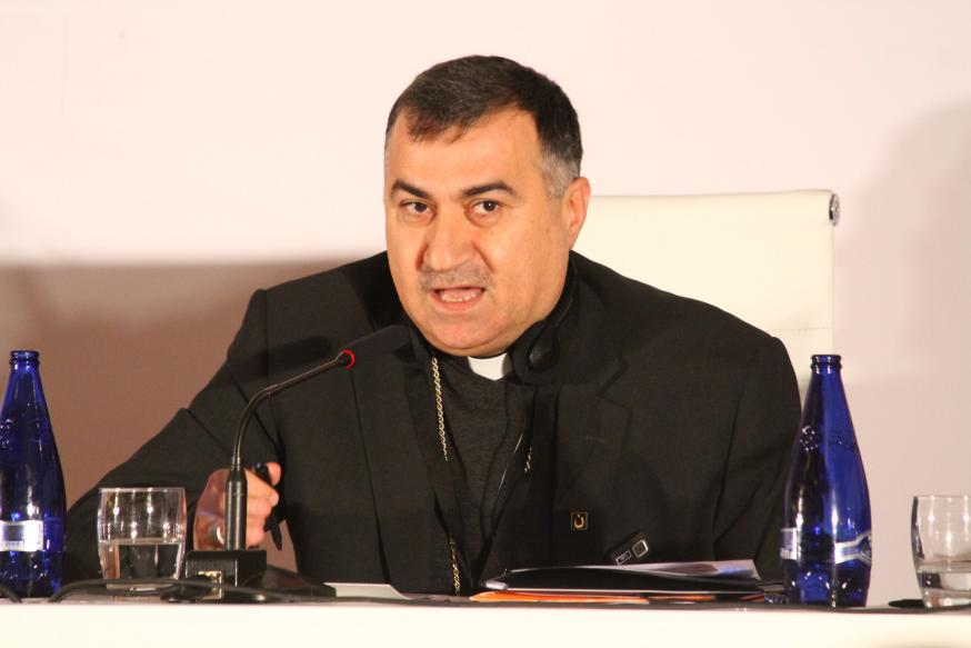 De Chaldeeuws-katholieke aartsbisschop Bashar Warda van de Noord-Iraakse hoofdstad Erbil  © RR