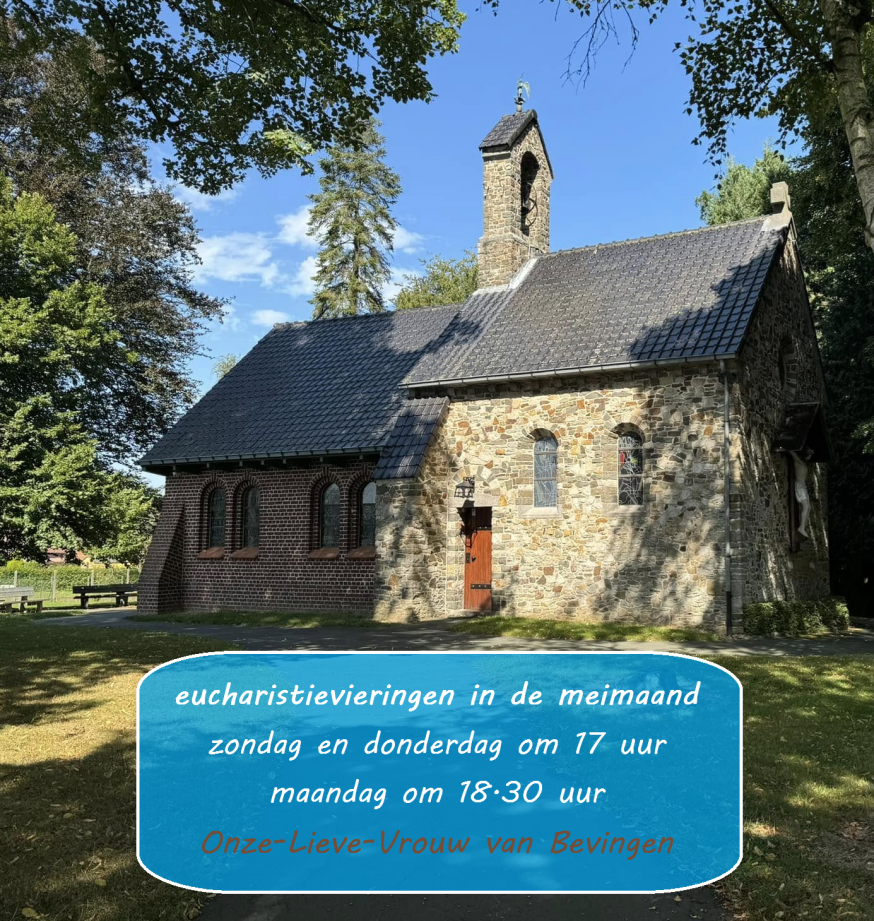 Eucharistievieringen in de meimaand in Bevingen - mei 2025 © Alexander Vandaele