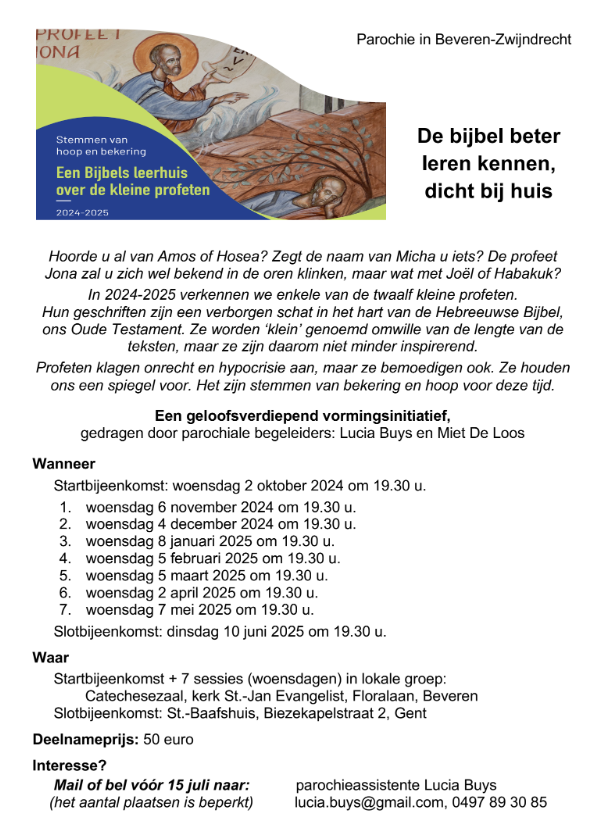 Bijbels Leerhuis 2024 
