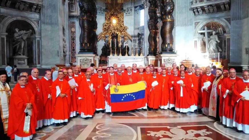 De bisschoppen van Venezuela zijn momenteel op bezoek in Rome © VaticanMedia