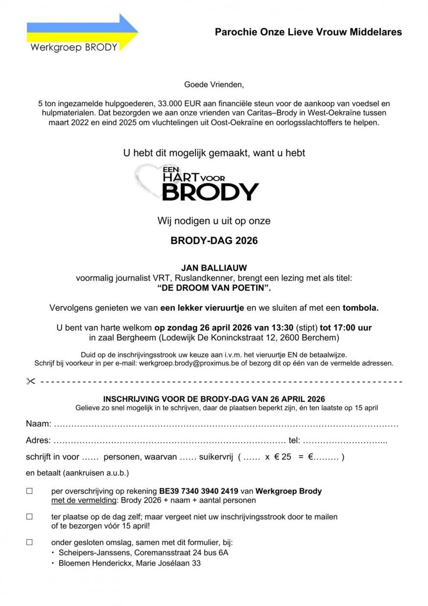 Brodydag 2026 