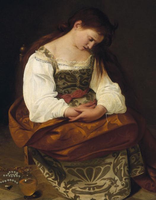 De boetvaardige Maria Magdalena, Caravaggio. © WikiCommons
