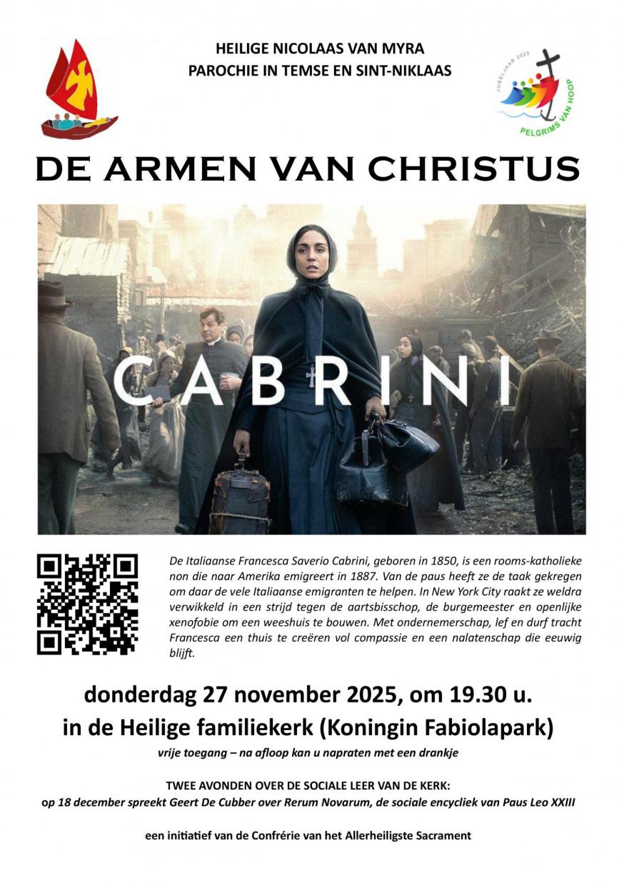 Cabrini - De armen van Christus © Parochie H. Nikolaas van Myra