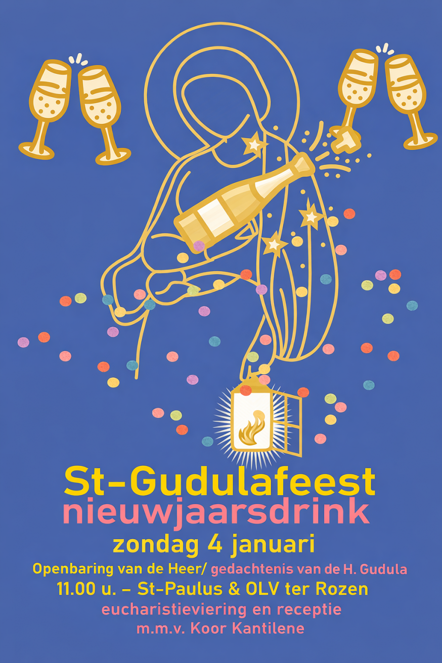 Nieuwjaarsdrink St-Gudulaparochie Aalst-Rechteroever 