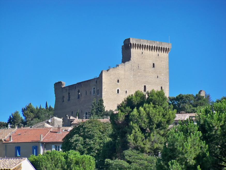 De resten van het kasteel dat onder impuls van paus Johannes XXII werd gebouwd. © Wikipedia