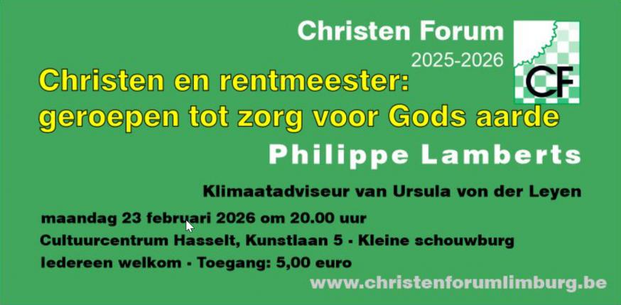 Lezing © Christen Forum