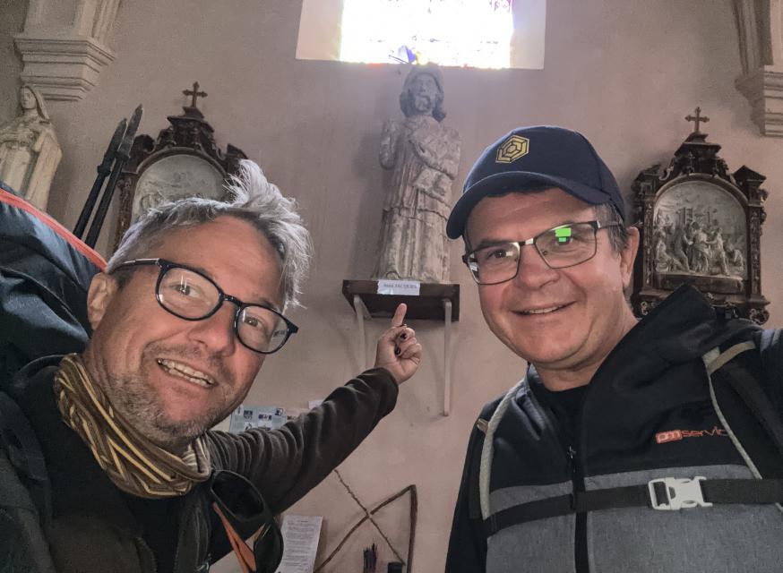 Frederic met zijn Poolse vriend Bartek 