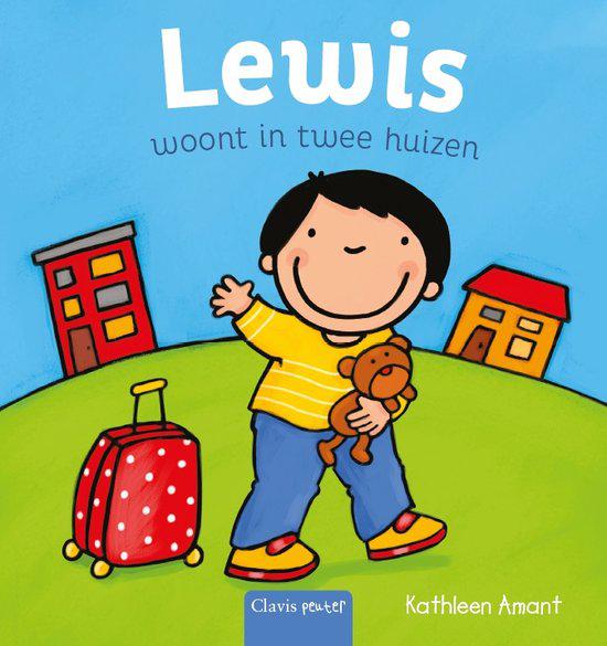 Cover van 'Lewis woont in twee huizen' © Uitgeverij Clavis