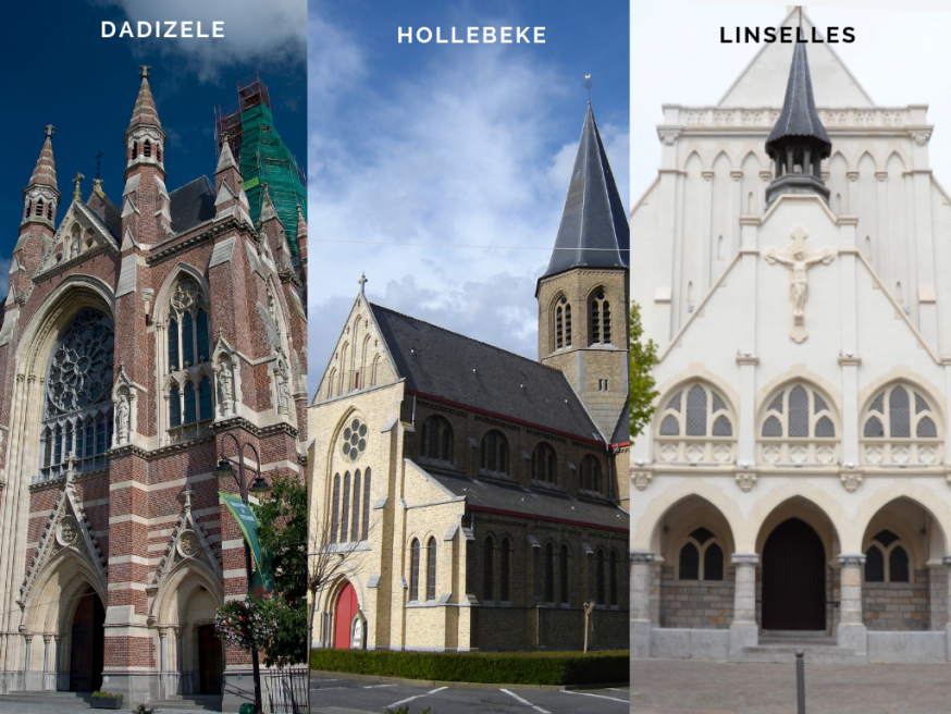De drie etappes van de ‘Bedevaart van de Drie Maria's’ © Paul Hermans / LimoWreck / Wikimedia / Communes.com De drie etappes van de ‘Bedevaart van de Drie Maria's’ © Paul Hermans / LimoWreck / Wikimedia / Communes.com