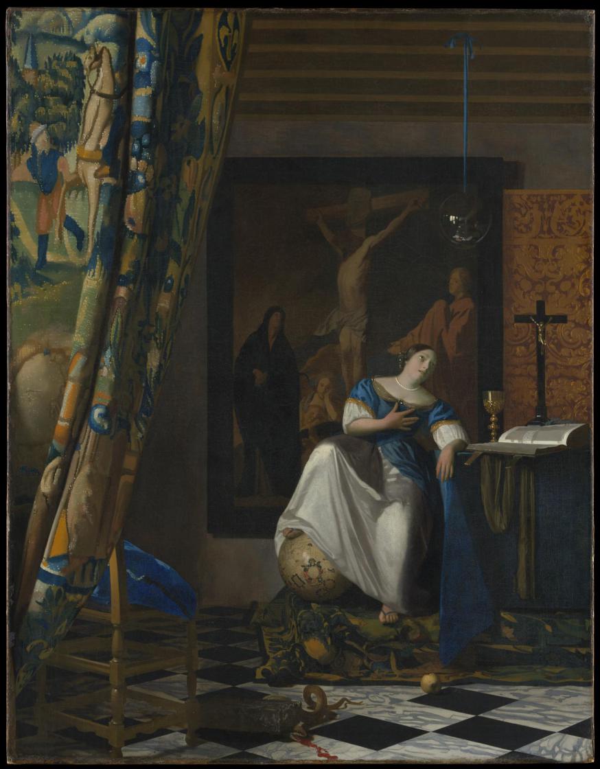 ‘Allegorie op het geloof’, Johannes Vermeer © MET New York
