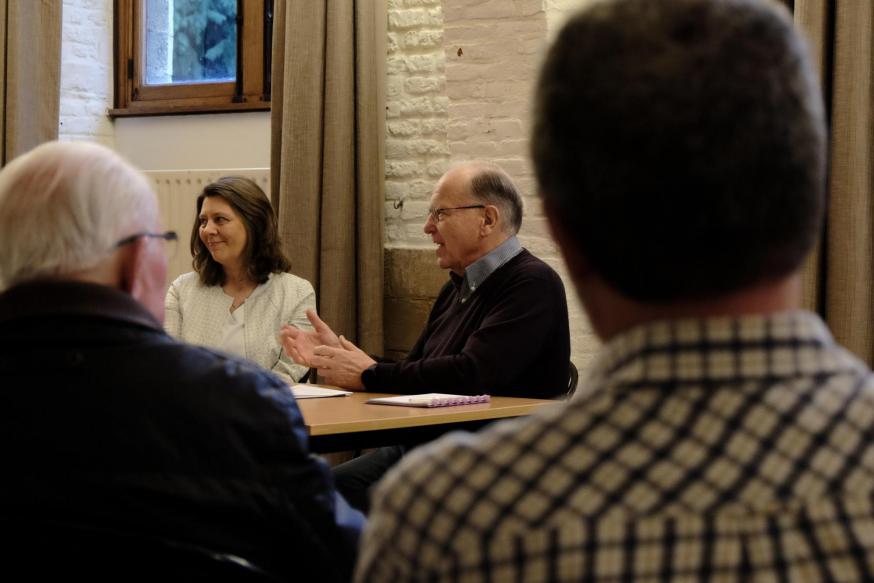 Geertruicafé met prof. Bénédicte Lemmelijn, decaan van de faculteit Theologie en Religiewetenschappen van de KU Leuven en lid van de Pauselijke Bijbelcommissie © Pastorale zone Leuven aan de Dijle