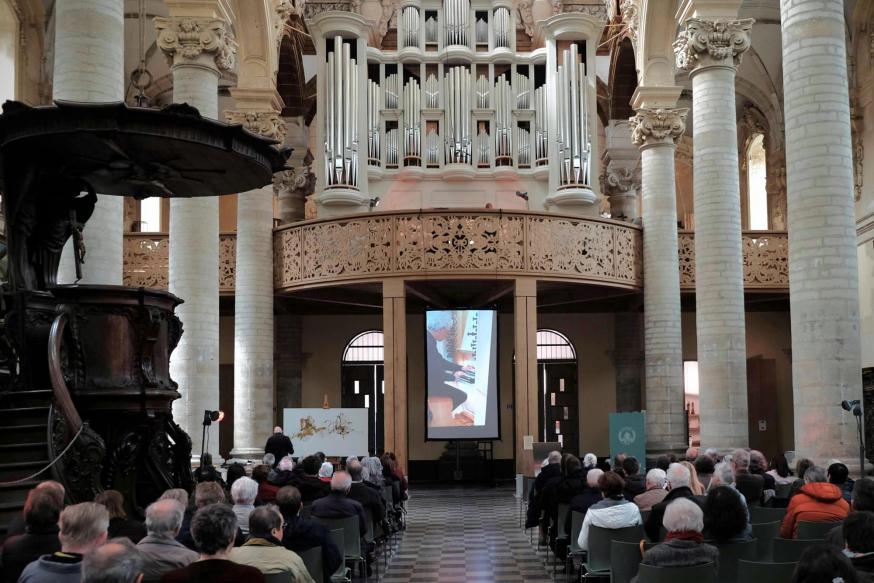 Orgelmarathon met pleidooien voor klimaat en vrede in de Sint-Michiels Vredeskerk © Pastorale zone Leuven aan de Dijle