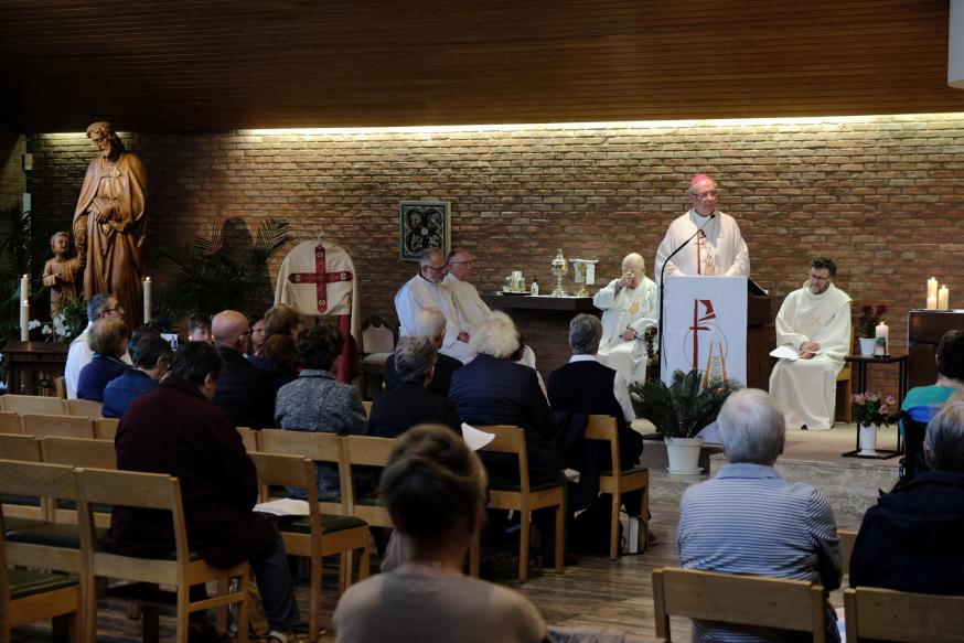 Opening van de pinksternoveen voor het vicariaat Vlaams-Brabant en Mechelen in de Sint-Jozefskerk in Leuven © Pastorale zone Leuven aan de Dijle