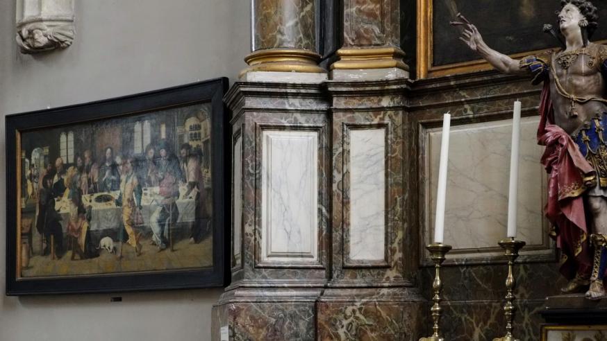 'Het Laatste Avondmaal' in de Sint-Kwintenskerk te Leuven © Pastorale zone Leuven aan de Dijle