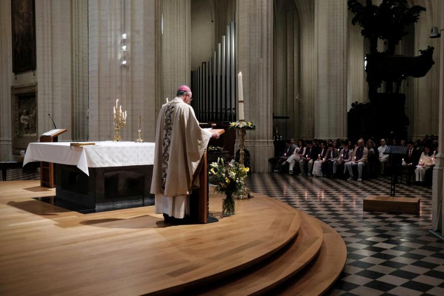 Paasnacht in de Leuvense Sint-Pieterskerk 2026 © Pastorale zone Leuven aan de Dijle