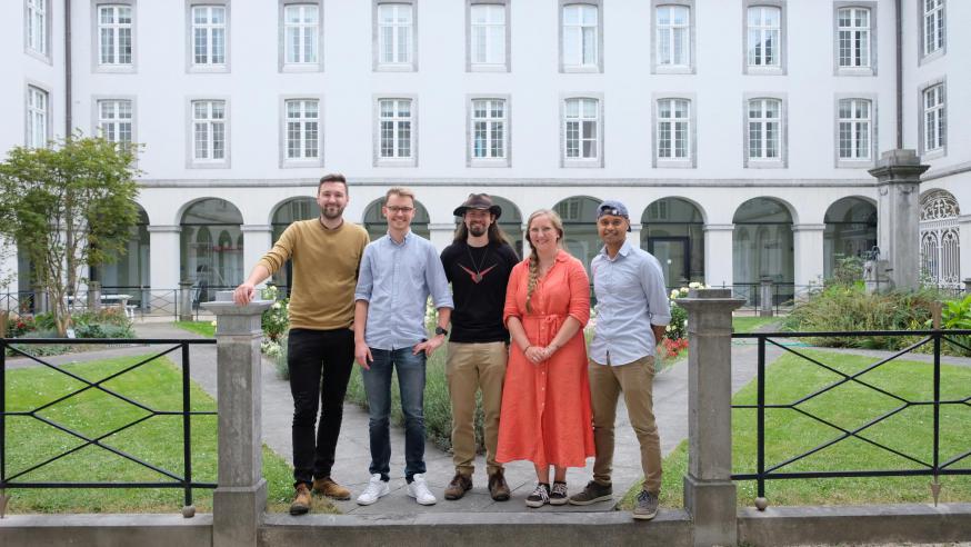 Laurens, Hendrik-Jan, Wouter, Tine en Toni 