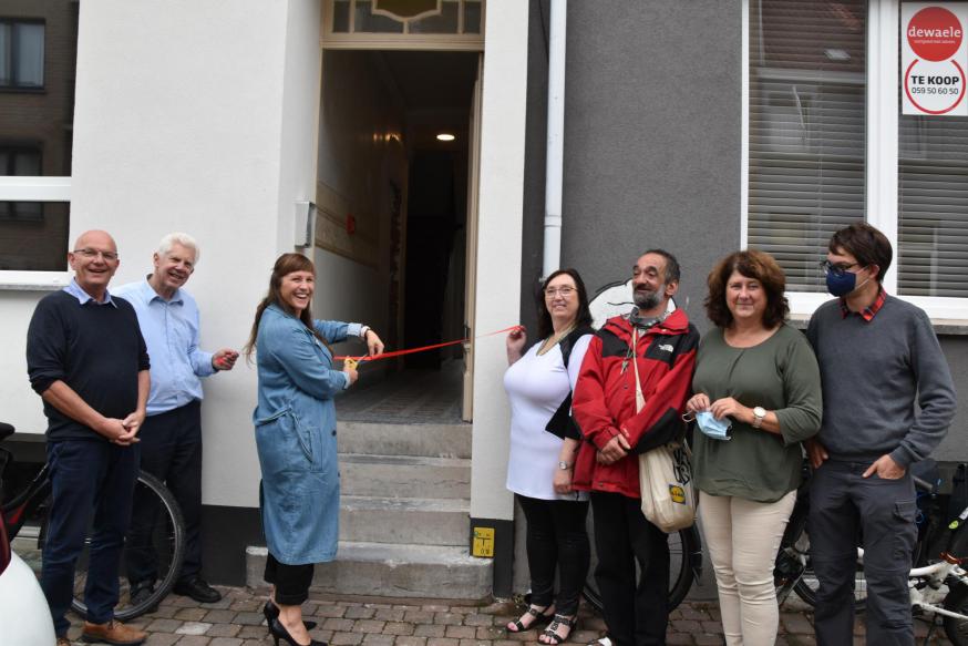 Opening van de woning in de Plakkersstraat © vzw Solidair Wonen