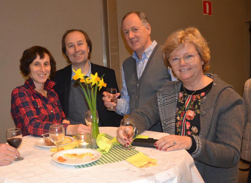 V.l.n.r. Karien en Koen met medecatechisten Eddy en Els © Karen Devroe