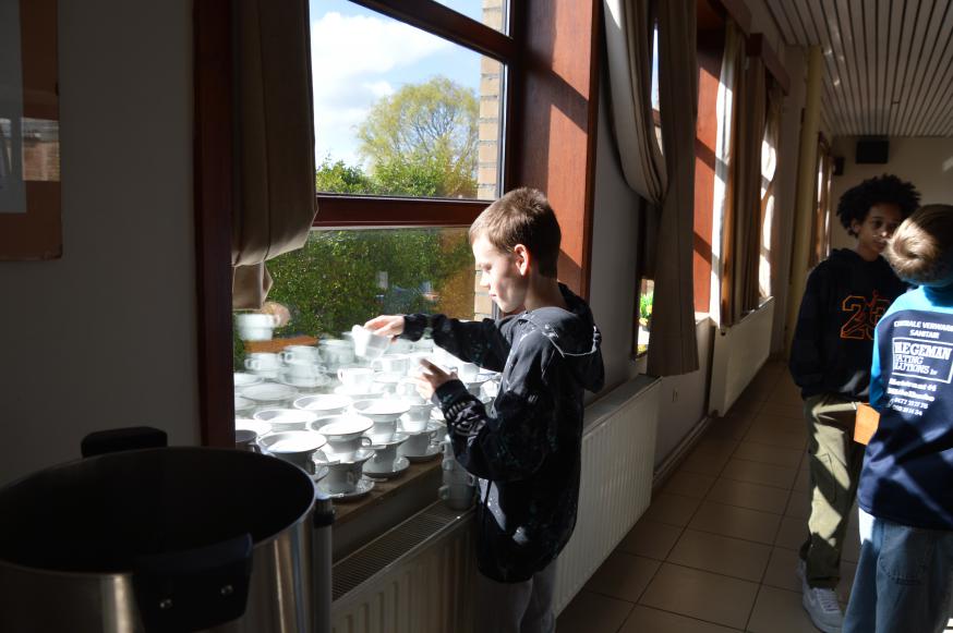 Pannenkoekenbak vormelingen 