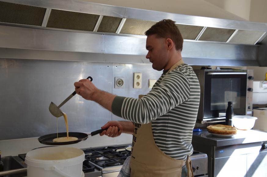 Pannenkoekenbak vormelingen 