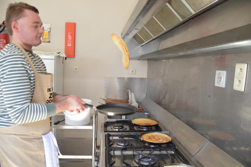 Pannenkoekenbak vormelingen 