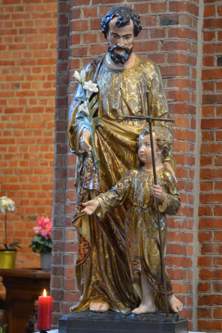 Sint-Jozef in de Sint-Jozefkerk in Evere © Mariette Dhondt