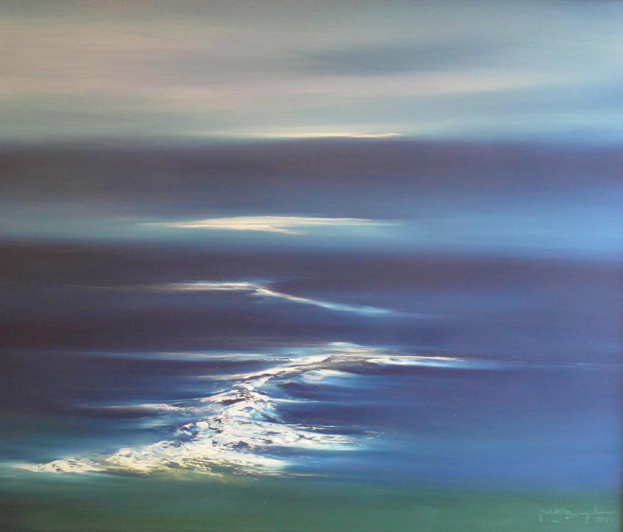 Het schilderij "De zee" van Jacky Duyck 