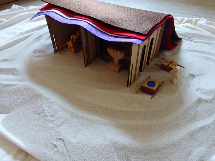 Het Godly Play verhaal van de ark en de tent © Joke Vermeire