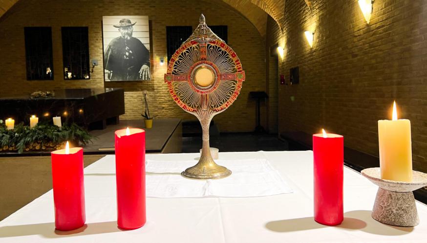 Het Heilig Sacrament in ‘Damiaanoase’ © Chris De Groote