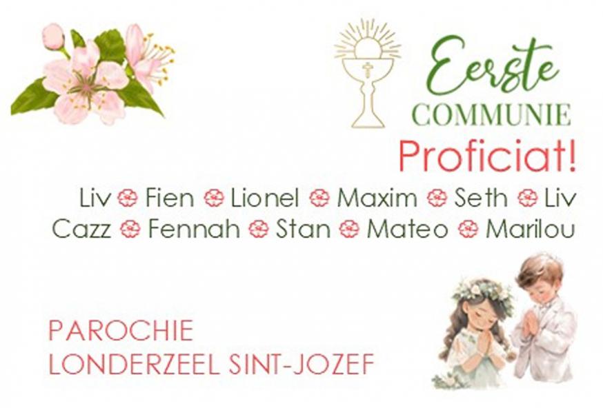 Eerste Communie - 1 mei 2026 