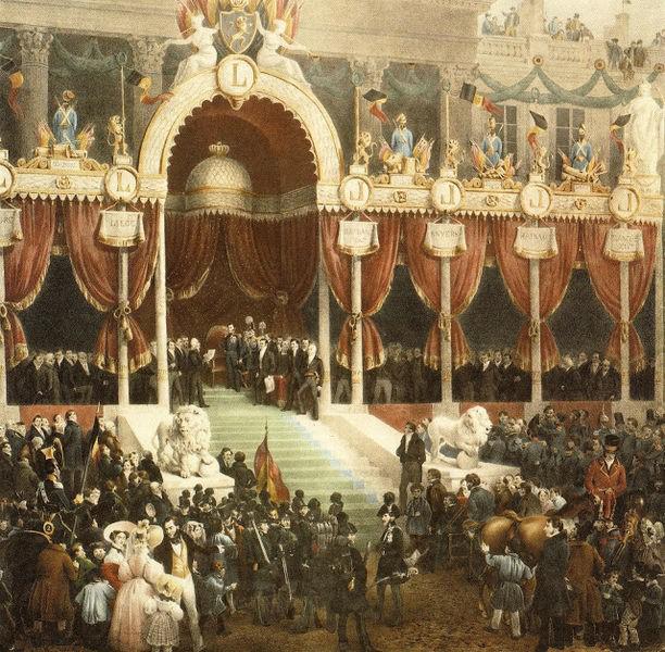 Eedaflegging koning Leopold I op 21 juli 1831 van Gustaaf Wappers © RR Eedaflegging koning Leopold I op 21 juli 1831 van Gustaaf Wappers © RR