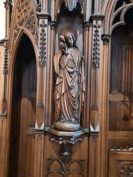Detail biechtstoel 