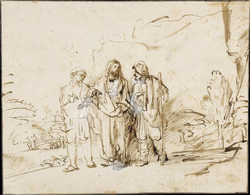 De Emmaüsgangers: Rembrandt (1655) 