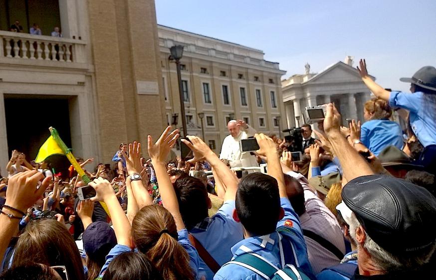 Voor hun Euromoot 2019 worden vanaf 27 juli een 5.000-tal Europascouts in Rome verwacht; op 3 augustus ontmoeten ze paus Franciscus © Zenit