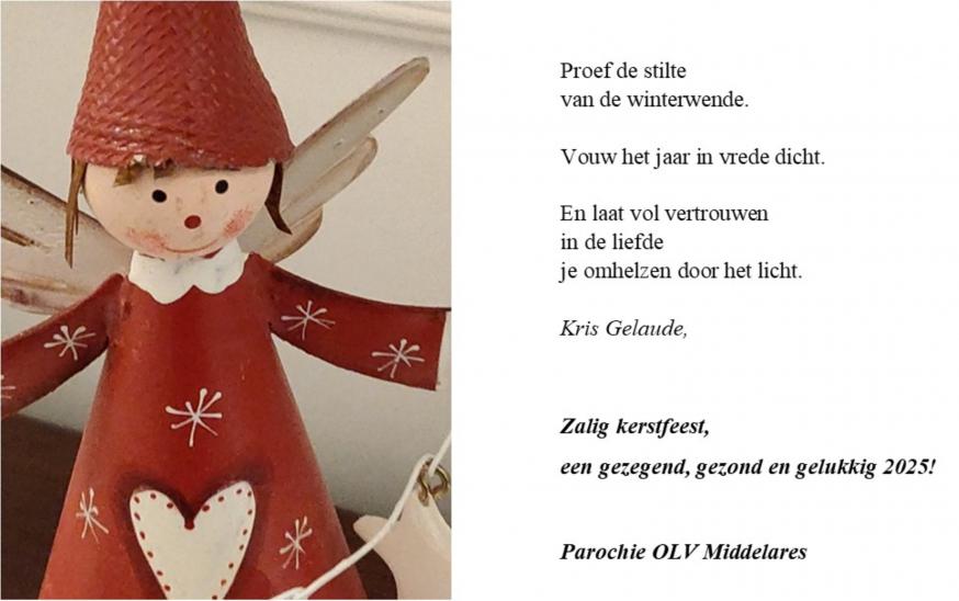 kerst- en nieuwjaarswensen © Mia Verbanck