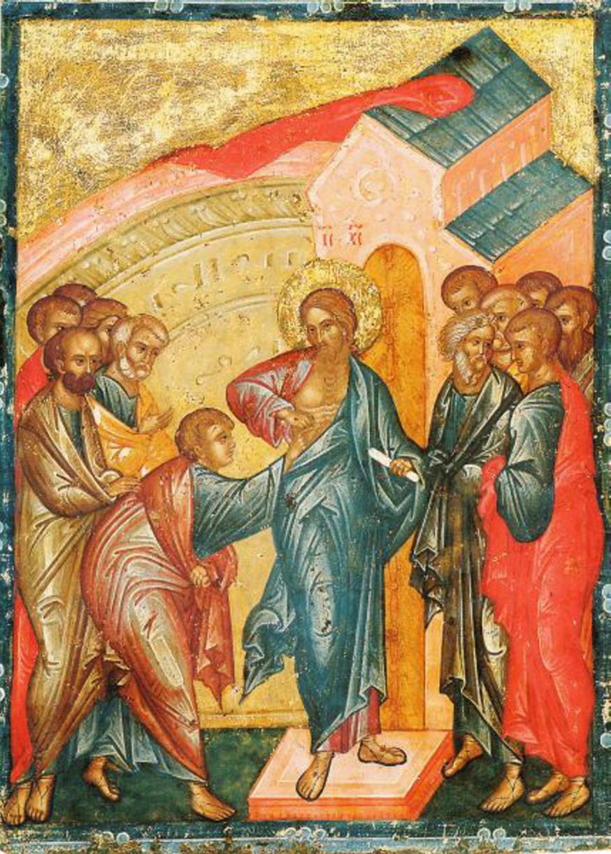 Thomas, icoon 1450, Triniteitsklooster Tver, Rusland 